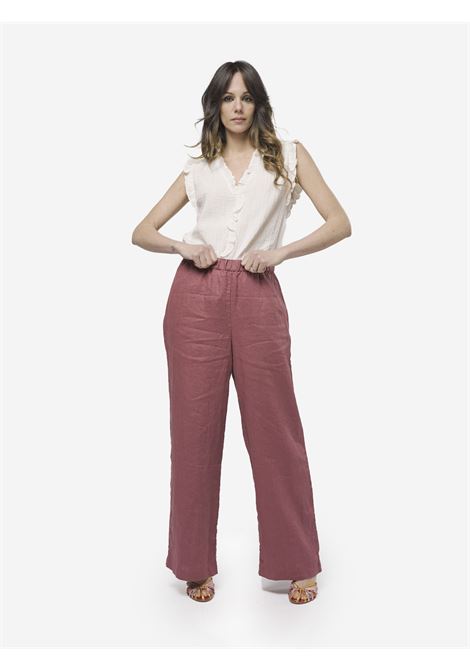 Pantalone ampio con via elastica DES PETIT HAUTS | Pantaloni | VERIE-1E24053011325